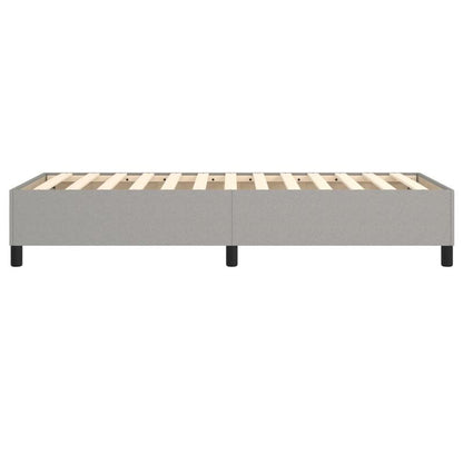 Bed frame without Mattress Grigio Chiaro 80x200cm Tissue Practical, removable, suitable for all seasons, Spacesaving Bed, Versatile Bedding, Stylish Bed Frame, Modern Bedroom, Easy Assembly, Lightweight Construction, Slatted