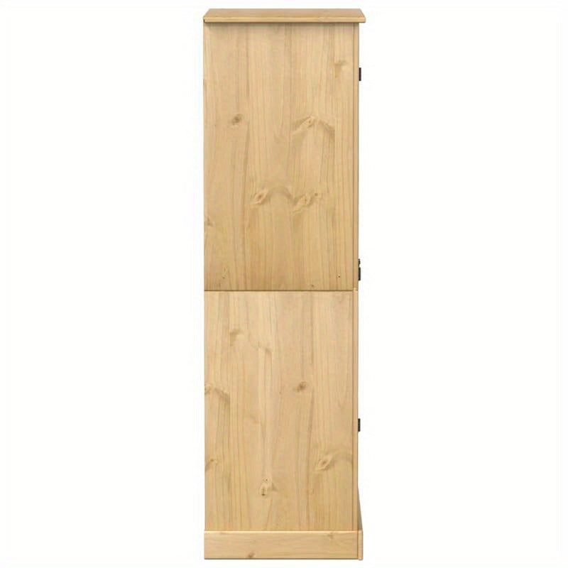 Kledingkast – Garderobekast – Opbergkast – Kleerkast – Kast – Massief Dennenhout – Compact 76x50x170 cm
