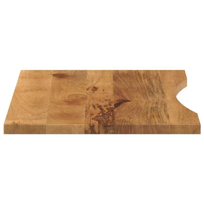 Mango Houten Bureaublad – Tafelblad – Werkblad – Plank – Blad – Massief Mango Hout – 100x50x2,5 cm – Met Groef – Geschikt Voor Badkamerorganisatie