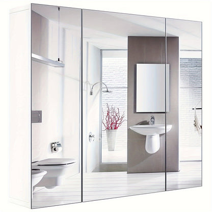 Badkamerspiegelkast – Spiegelkast – Medicijnkast – Wandkast – Badkamermeubel – Wandmontage – Hout – Vochtbestendig – Ruimtebesparend – Modern Wit