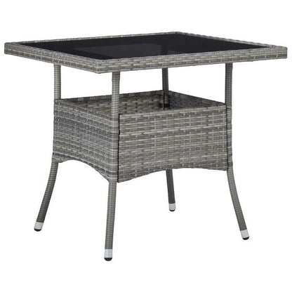 Outdoor Eettafel – Tuinmeubel – Campingtafel – Balkon Tafel – Compact Tafel – Lichtgewicht & Draagbaar – Stevige Poten – Modern Grijs