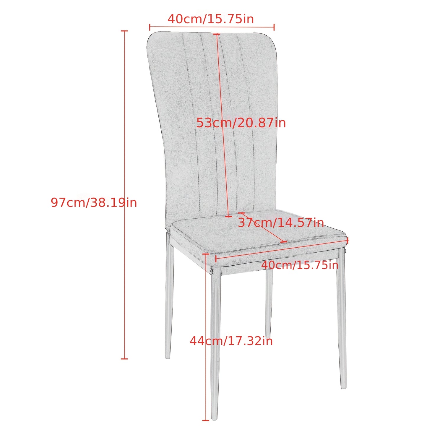 6-delige Zwarte Velvet Eetkamerstoel Set – Eetkamerstoel – Keukenstoel – Restaurantstoel – Stoel Met Rugleuning – Verticale Strepen – Zacht Fluwelen Bekleding – Lichtgewicht & Compact