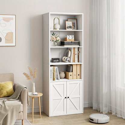 Boekenkast – Boekenrek – Vakkenkast – Opbergkast – Wandkast – Industrieel Hout – 29,97 cm Diep – 181,36 cm Hoog