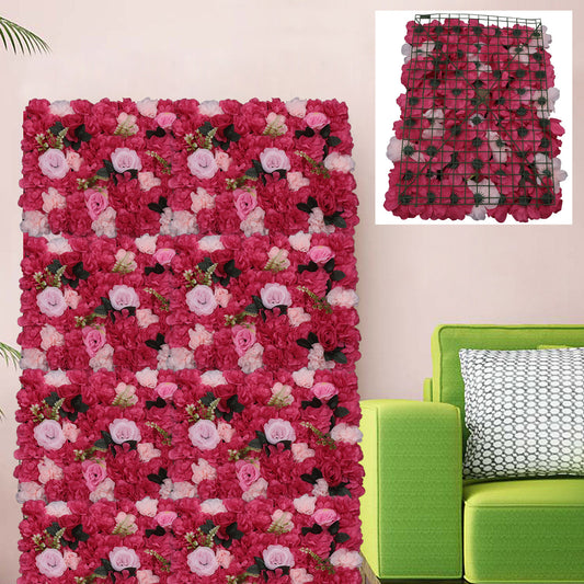 Artificial Flower Wall Panels – Kunstbloemenwand Paneel – Bloemdecoratie – Bruiloft Achtergrond – Plantenwand – Romantisch – Verfādingbestendig – Weerbestendig