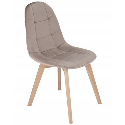 Stoelpoten – Meubelpoten – Stoelpootdop – Stoelpootbeschermers – Beukenhout – Set Met Schroeven – Geschikt Voor Beige Velvet Stoel – Max. Draagvermogen 130 kg
