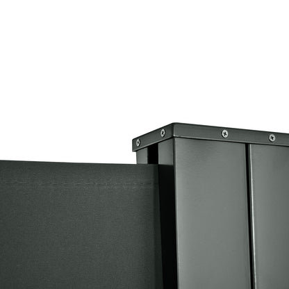 Uittrekbaar Scherm – Tuinafscheiding – Windscherm – Privacydoek – Balkonwand – Dubbelzijdige Privacy – 6 Meter Lang x 1,80 Meter Hoog – Anti-UV Polyester 180 g/m² Grijs
