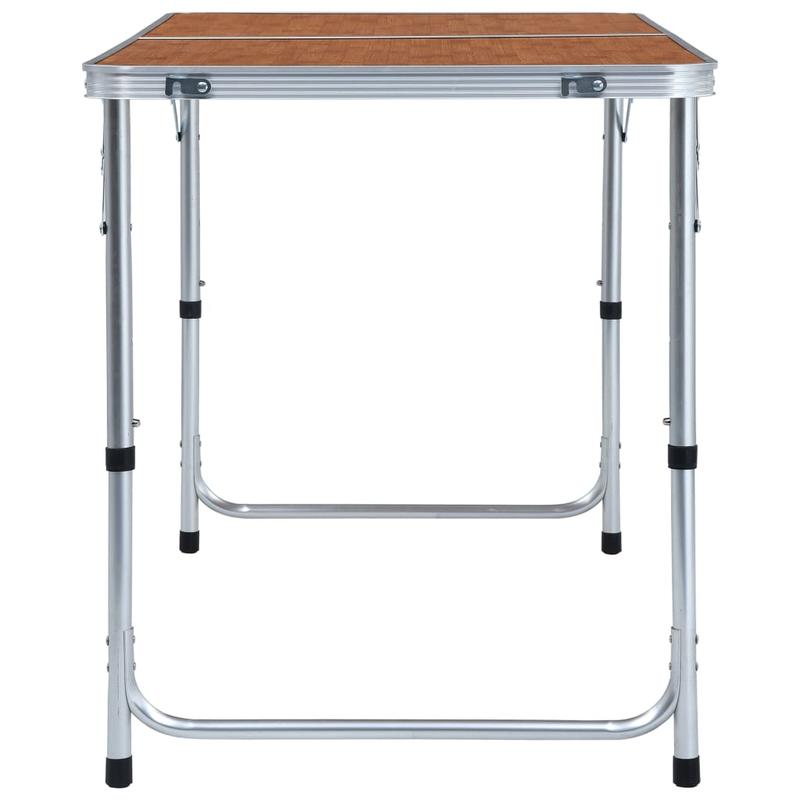 Campingtafel – Inklapbare Tafel – Picknicktafel – Kampeertafel – Lichtgewicht Aluminium – Verstelbare Hoogte – Draagvermogen 50 Kg