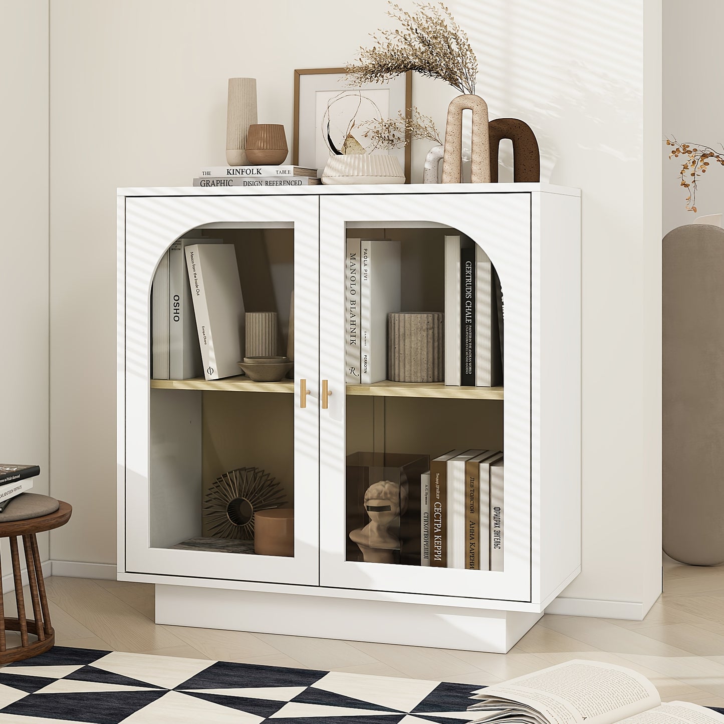 Kast – Kledingkast – Opbergkast – Garderobekast – Kledingkast Wit Twee-Deurs – 80 cm Breed – Duurzaam Hout – Vrijstaand Classic Design