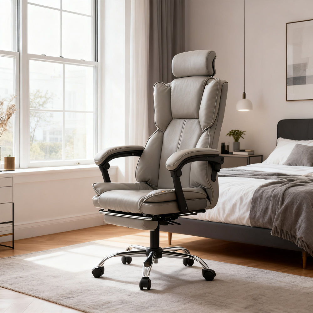 Gamingstoel – Gamestoel – Gaming Chair – Game Stoel – Bureaustoel – Verstelbare Voetensteun – Ergonomische Lendensteun – PU Kunstleer – Draaibaar – Roze