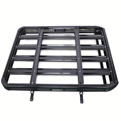 Dakkofferdrager – Dakdrager – Dakraildrager – Autodakdrager – Bagagedrager – Aluminium – Zwart – Maximale Draagcapaciteit 68 kg – Eenvoudige Installatie Zonder Boren