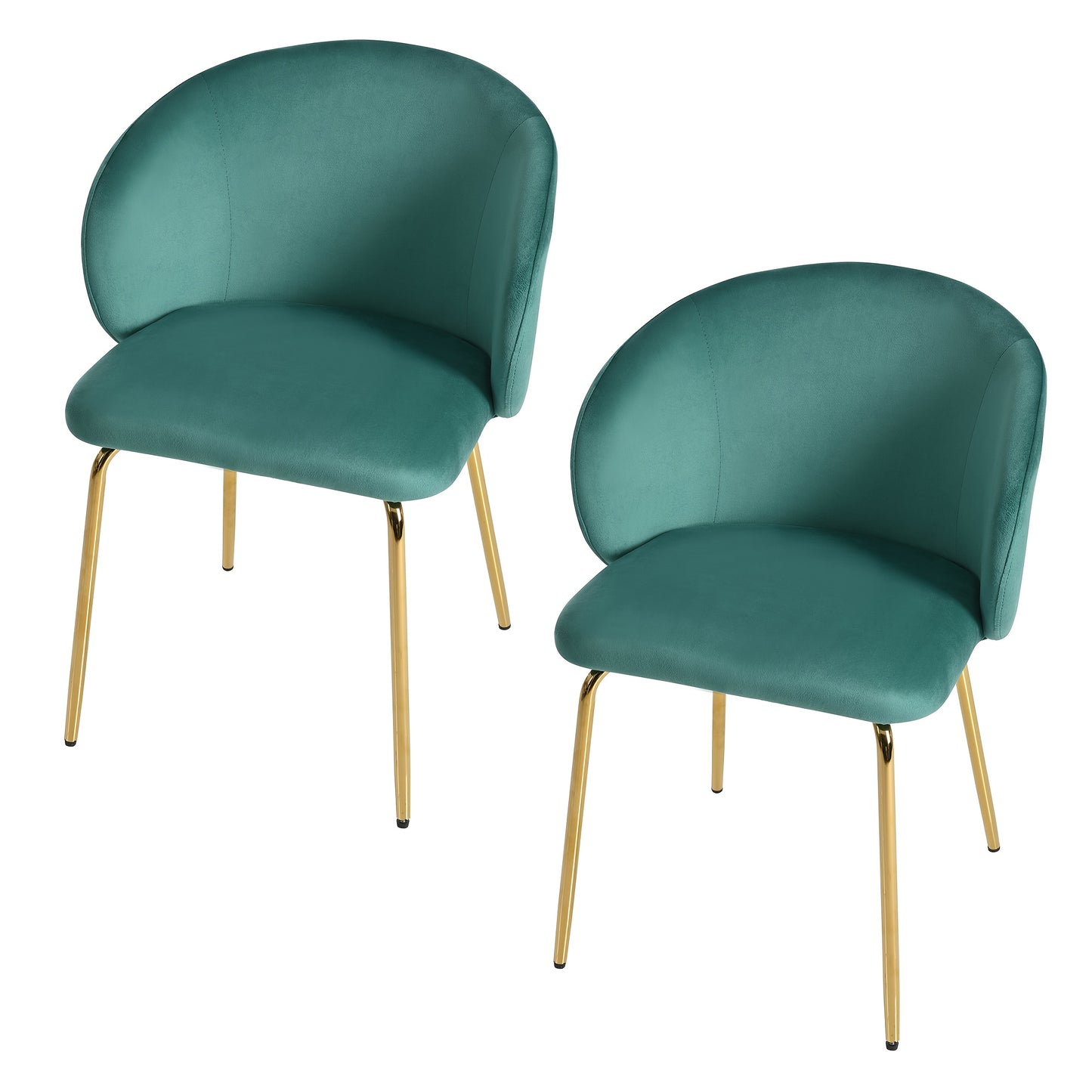 Groene Eetkamerstoelen – Stoelen – Armleuningstoelen – Keukenstoelen – Woonkamerstoelen – Comfortabele Zitting – Gouden Poten