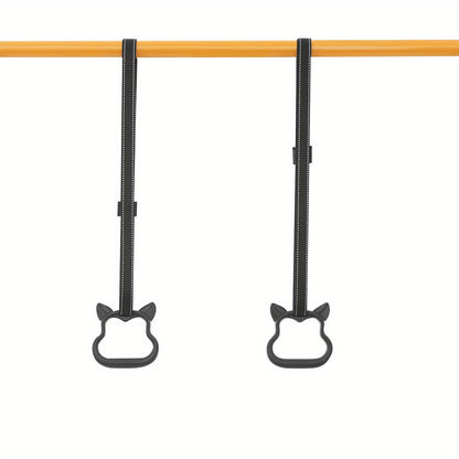 Pull-Up Station – Rekstok – Optrekstang – Fitnessstation – Trainingsrek – Zwart+Geel – Verstelbare Hoogte Tot 215 cm – Duurzaam Koolstofstaal