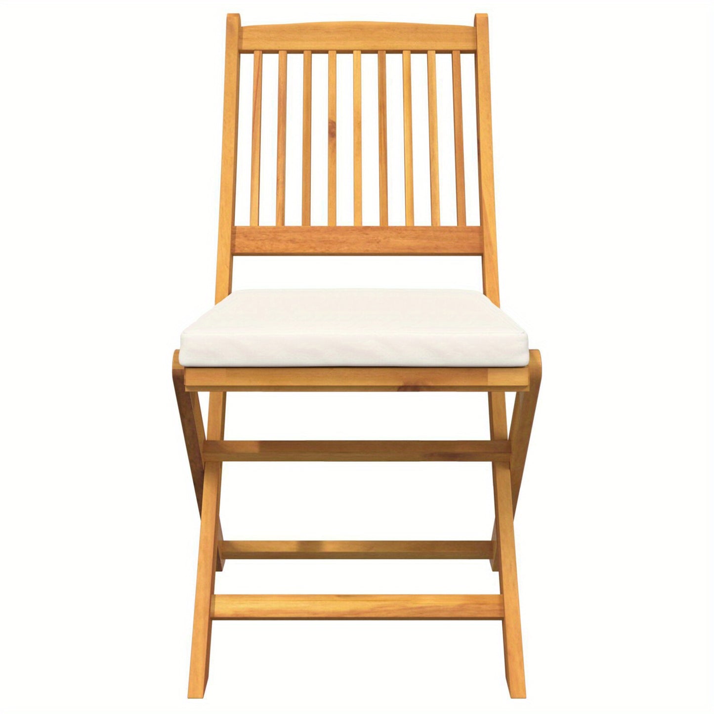 Tuinstoelen – Klapstoelen – Vouwstoelen – Balkonstoelen – Tuinmeubelen – Acaciahout – Set van 2 – Comfortabele Zit met Rugleuning – Weerbestendig & Ruim Zitvlak