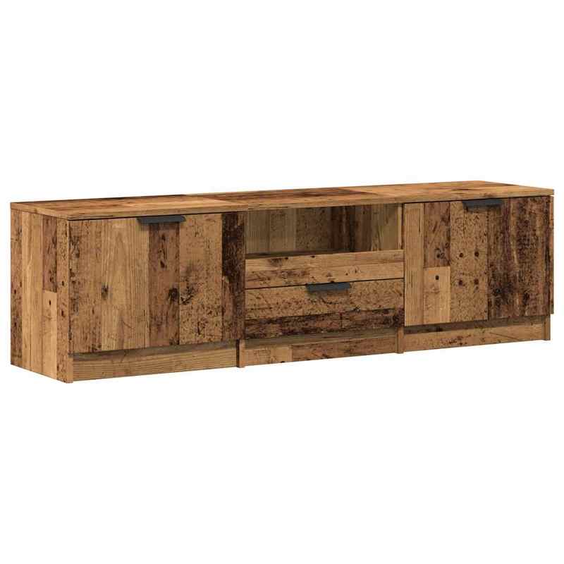 tv-meubel – tv-kast – tv-dressoir – televisie meubel – media meubel – Hardhout – 140x35x40 cm – Ruime Opbergruimte
