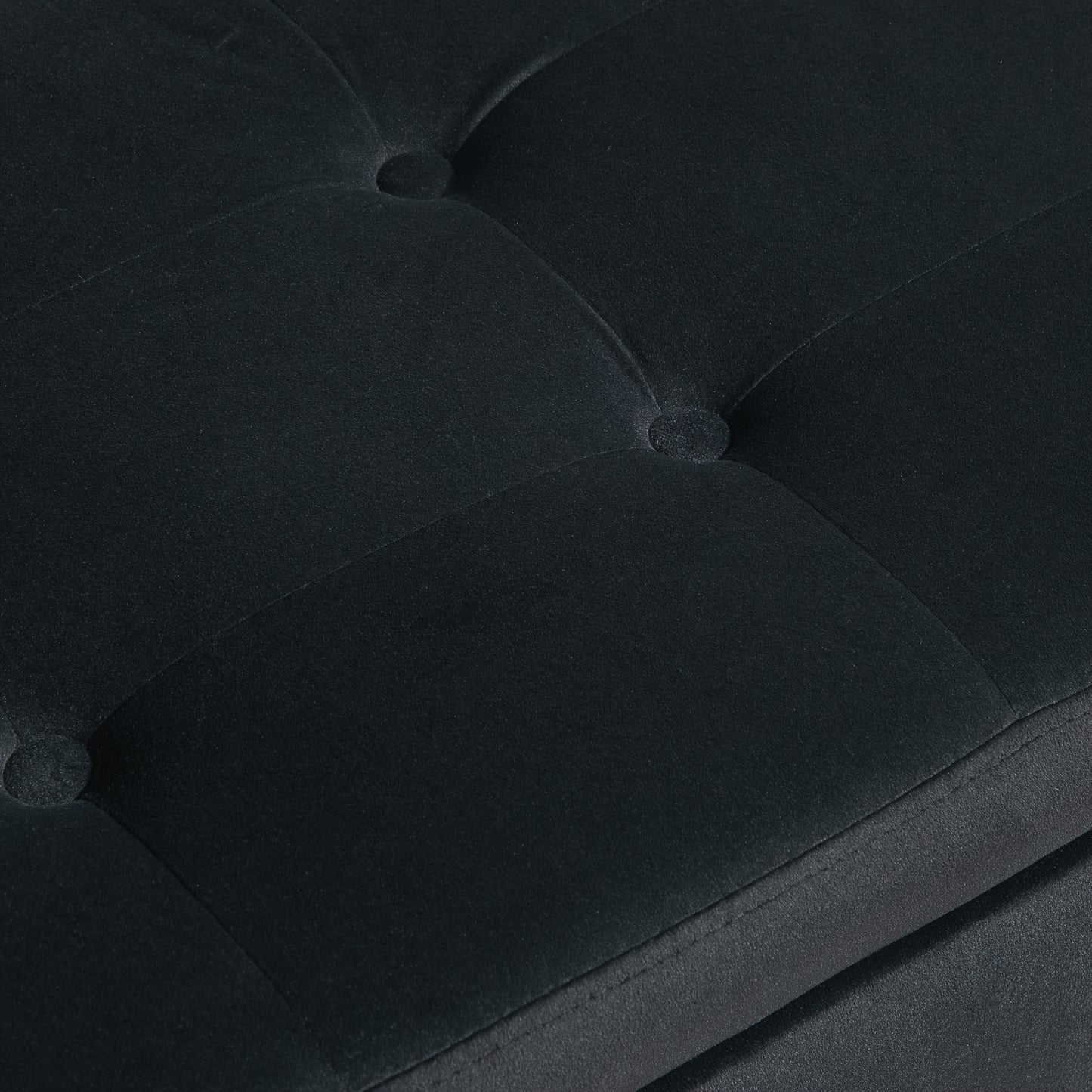 Deluxe Bench Upholstered Bench with Storage Space Armrests Bench Cabinet Bench Velvet Polyester Rubberwood Dark Grey 107 X 42 X 65cm
