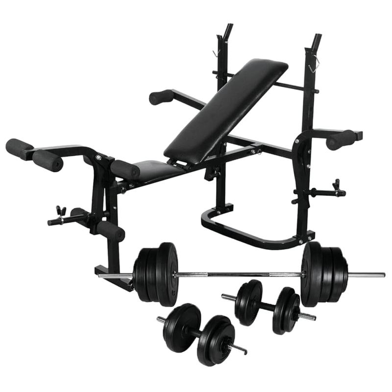Gewichthefbank – Halterbank – Trainingsbank – Dumbbell Set – Krachtbank – Verstelbaar Ontwerp – Duurzaam Ijzer 60,5 kg