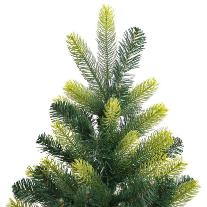 180cm (5'10") Foldable Artificial Christmas Tree with Hinges & Stand - Heavy-Duty Base, Easy Assembly, Sturdy Floor Decoration for Home, Office, Hotel Lobby - Space-Saving Design, No Needed, Lightweight & Sturdy Construction,