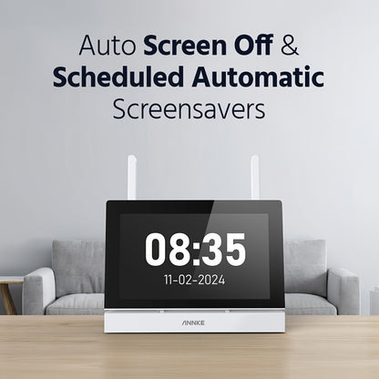 Beveiligingscamera Set – Camerabewaking – Bewakingscamera Set – CCTV Camerasysteem – Wifi Beveiligingscamera – 5MP Resolutie – 7 Inch Monitor Met 2-Weg Audio