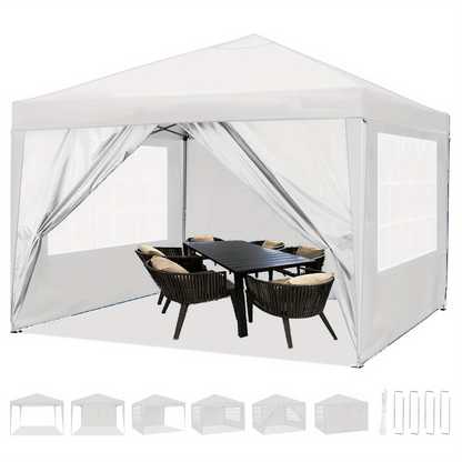Paviljoen – Partytent – Pergola – Tuintent – Prieel – Waterdicht – 3x3 meter – UV50+ Bescherming – Verstelbare Hoogte