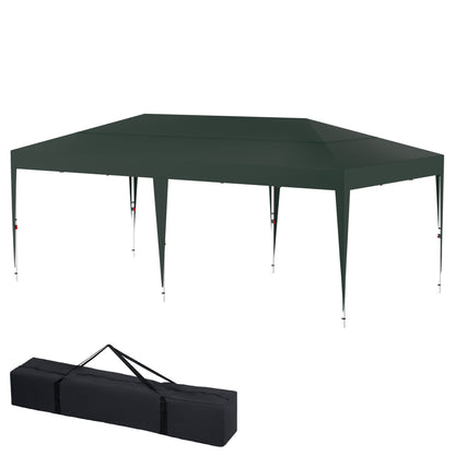 Partytent inklapbaar – Vouwtent – Tuinfeest tent – Evenementen tent – Kampeer tent – 3x6 meter – UV Bescherming – Windbestendig polyester - Groen