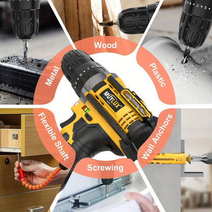 Slagmoersleutel – Slagschroevendraaier – Impact Wrench – Accu Slagmoersleutel – Oplaadbare Lithium-ion Accu – 2000mAh Capaciteit – Draadloos & Lichtgewicht