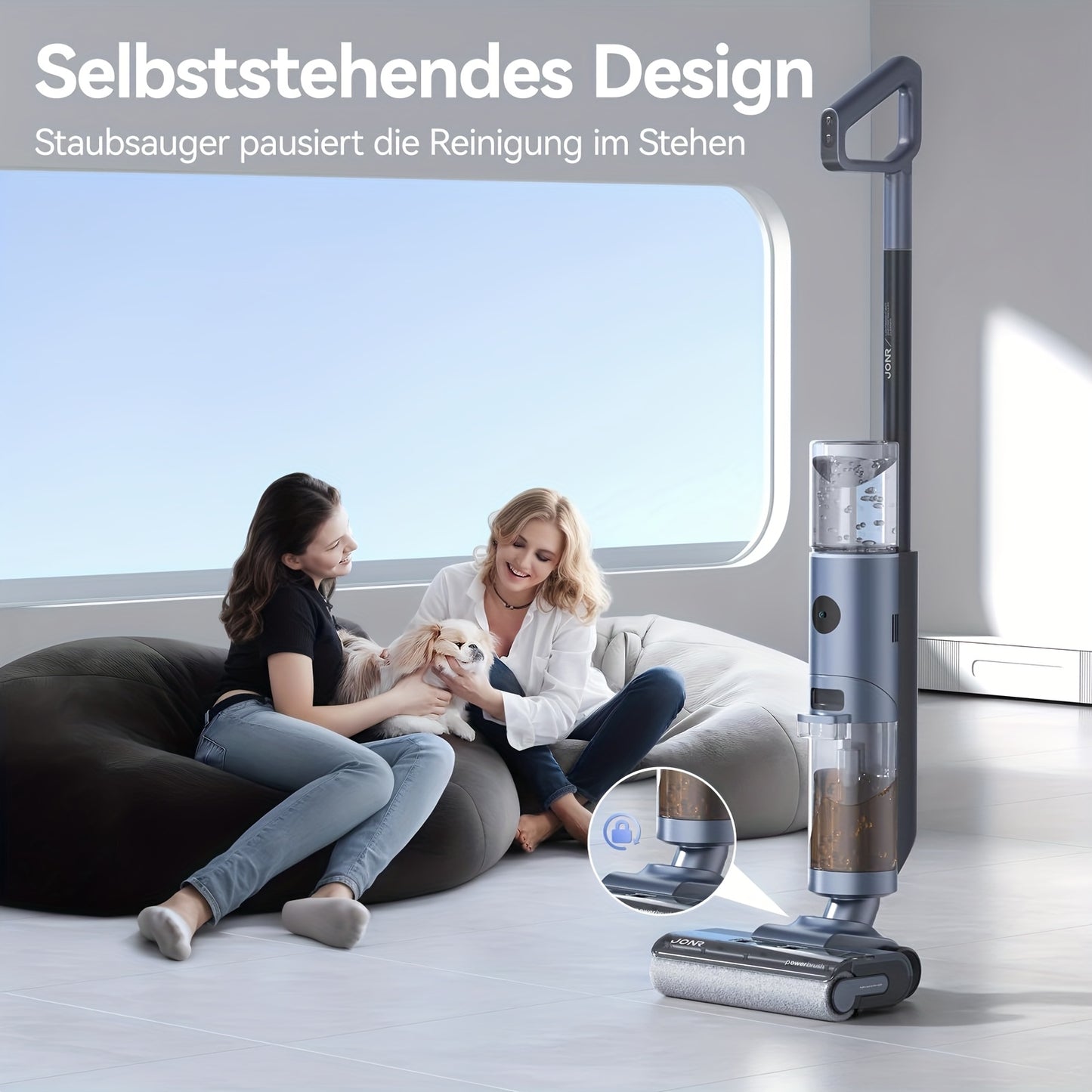 Natale Nat Potential Vacuüm – Stofzuiger – Zuigmachine – Schoonmaker – Vloerreiniger – Zelfreinigend Met Warm Water En Luchtdroogfunctie – Dubbele Randreiniging Met LED Display