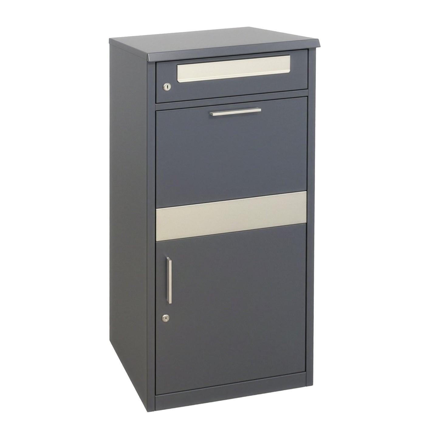 Brievenbus – Wandbrievenbus – Pakketbrievenbus – Pakketbox – Vrijstaande Brievenbus – Veilig Met Slot – Gepoedercoat Staal 50x112x37 cm