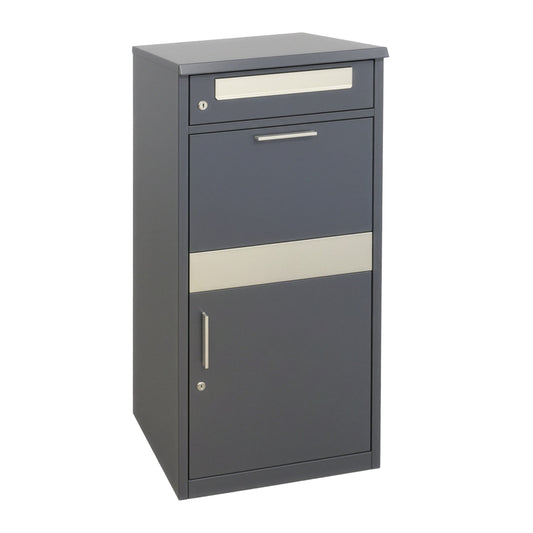 Brievenbus – Wandbrievenbus – Pakketbrievenbus – Pakketbox – Vrijstaande Brievenbus – Veilig Met Slot – Gepoedercoat Staal 50x112x37 cm