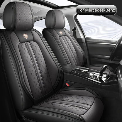 Autostoelhoezen – Stoelhoezen Auto – Zitbeschermer – Stoelbekleding – Autostoelbekleding – Nappa Leer – Perfecte Pasvorm 5 Zittingen – Airbag Compatibel – All-Season Bescherming