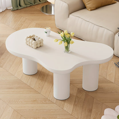 Irregular Cloud-shaped Coffee Table, Length 107cm, Width 66cm, Height 40.5cm, Felt Base