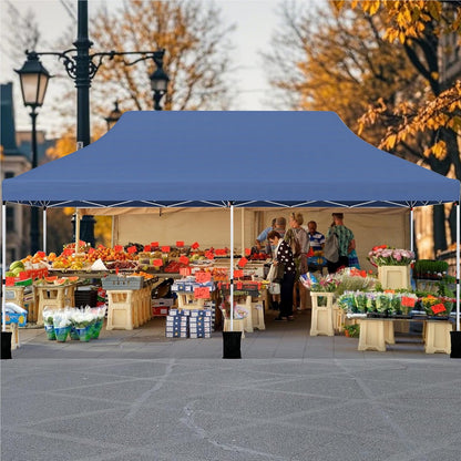 Opvouwbare Partytent – Vouwtent – Tent – Paviljoen – Tuinpaviljoen – Waterbestendig – UV Bescherming 50+ – 3x6m – Hoogte Verstelbaar – Blauw