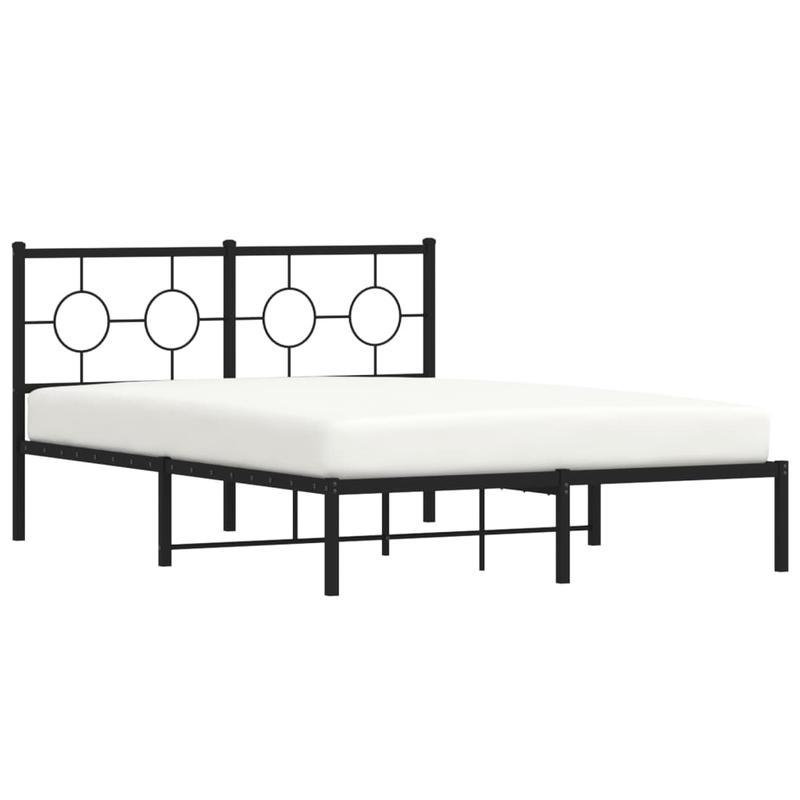 Bedframe Metaal Queen Size – Bedbodem Stalen Frame – Industrieel Bed – Slaapkamer Meubel – Minimalistisch Bed – Stevige Constructie – Zonder Matras