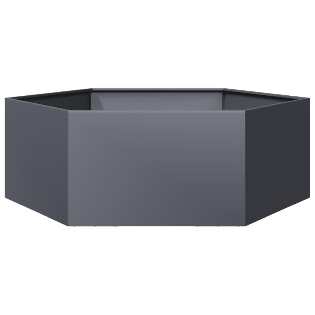 Verhoogde Plantenbak – Tuinbak – Bloembak – Kruidenbak – Groentebak – Weerbestendig Staal – Hexagonaal Design 138x120x45 cm