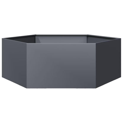 Verhoogde Plantenbak – Tuinbak – Bloembak – Kruidenbak – Groentebak – Weerbestendig Staal – Hexagonaal Design 138x120x45 cm