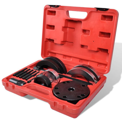 Wielager Demontagegereedschap – Wielager Set – Wielager Montagekit – Wielager Verwijderaar – Wielager Reparatieset – Geschikt Voor VAG Voertuigen – Lichtgewicht Met Retaining Ring – Stalen Transportkoffer