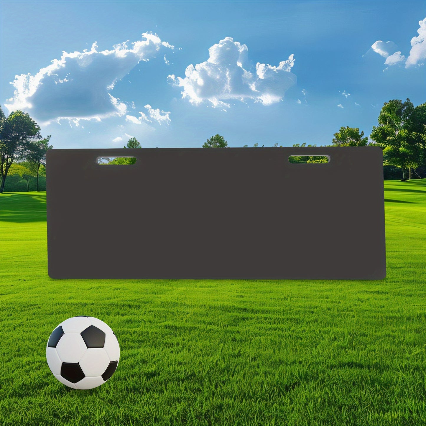 Soccer Rebounder Board – Voetbal Terugkaatsbord – Training Board – Passer En Schiettrainer – Oefenbord Voetbal – Zwart – Opvouwbaar En Draagbaar – Stabiele Steun
