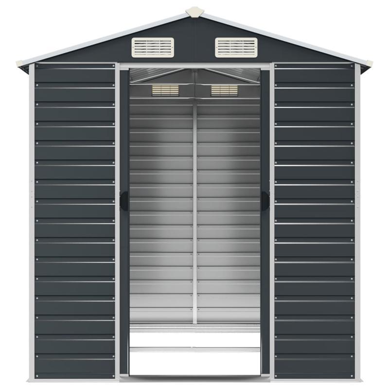 Tuinschuur – Tuinkast – Berging – Opbergschuur – Gereedschapsschuur – Gegalvaniseerd Staal – Ruim 191x215x198 cm – Hoekbescherming