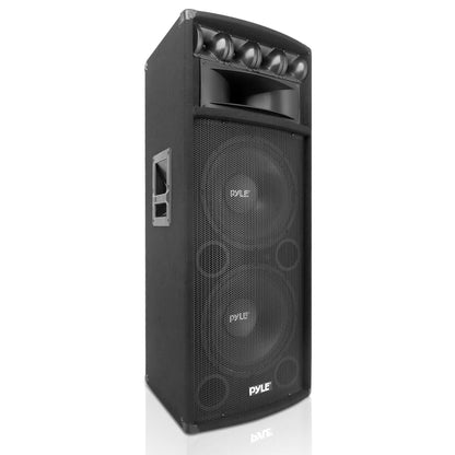 1600W Luidspreker – Subwoofer – PA Speaker – DJ Speaker – Party Speaker – Zwarte 1600 Watt – Dubbele 12-inch Woofers & 4 Tweeters