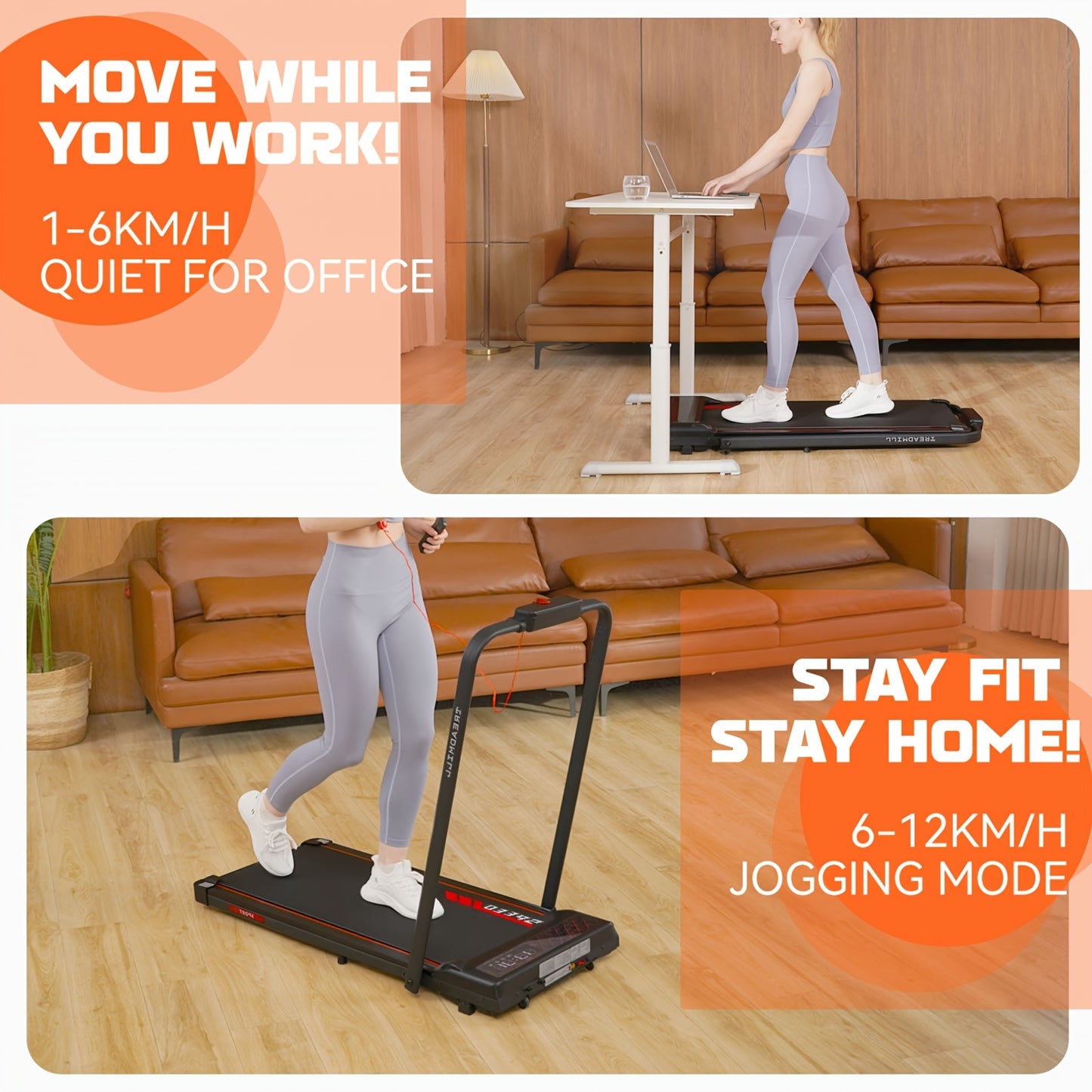Loopband – Elektrische Treadmill – Fitness Apparatuur – Hometrainer – Trainingsmachine – Fluisterstil – Opvouwbaar Met Afstandsbediening