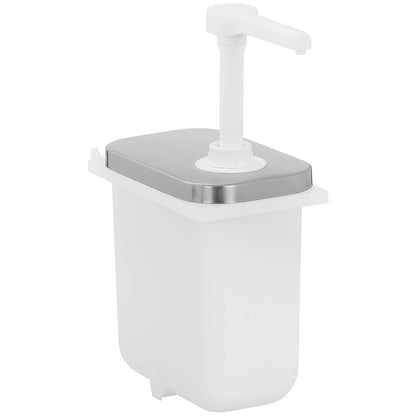 Triple Sauce Dispenser with Pump, Stainless Steel, 3 x 2 L
