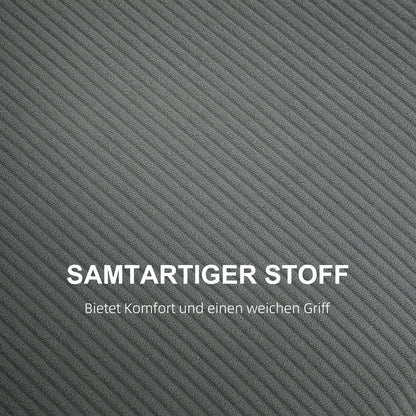 Bankstel – Tweezitsbank – 2-Zitsbank – Sofa – Bank – Donkergrijs Corduroy – Compact 145x75x78 CM – Inclusief 2 Rugkussens