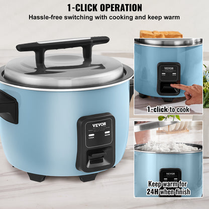 Rijstkoker – Rice Cooker – Elektrische Rijstkoker – Rijstpan – Multicooker – 10 Liter – RVS Behuizing – 1450 Watt Warmhoudfunctie