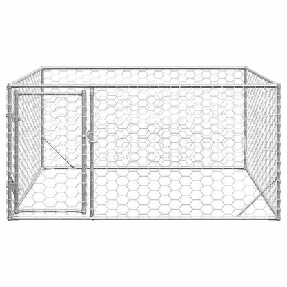 Hondenren – Hondenkennel – Hondenhok – Dierenren – Verzinkte Stalen Ren – 2x2x1 Meter – Roestbestendig & Eenvoudig Montage