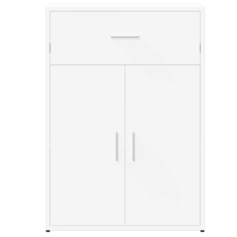 Dressoir – Ladekast – Opbergkast – Tv-kast – Commode – Modern Wit Design – MDF Met Vergrendelbare Deuren – 60x30x84 cm