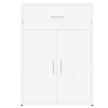 Dressoir – Ladekast – Opbergkast – Tv-kast – Commode – Modern Wit Design – MDF Met Vergrendelbare Deuren – 60x30x84 cm