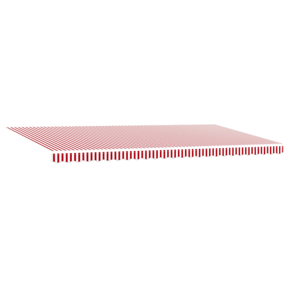 Zonnescherm – Zonwering – Terrasluifel – Balkonzonwering – Buitenluifel – Automatisch Oprolbaar – Rood-Wit Gestreept Polyester 600x300 cm
