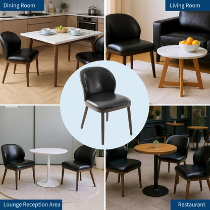 Eetkamerstoelen – Stoelen – Stoelset – Design Stoelen – Dining Chair Set – Scandinavisch Design – Ergonomische Rugleuning – Massief Beukenhout Pootsysteem