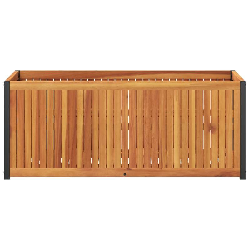 Planter 110x45x44cm solid acaciawood en Practical Removable Outdoor