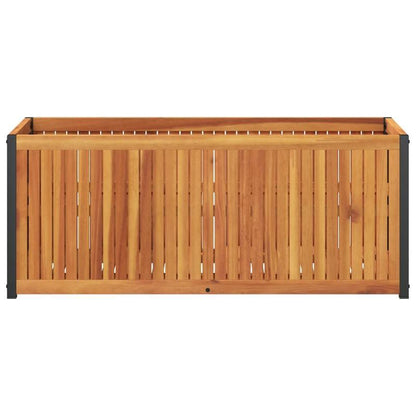 Planter 110x45x44cm solid acaciawood en Practical Removable Outdoor