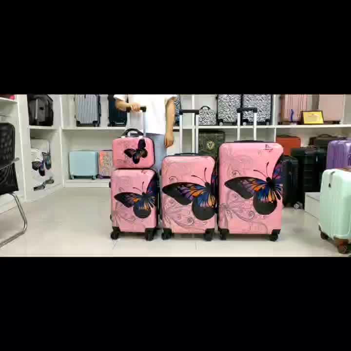 Kofferset – Reiskoffer – Trolley – Handbagage – Spinnerkoffer – 4-delige set 14”/20”/24”/28” – ABS+PC Hard Shell – 360° Spinnerwielen